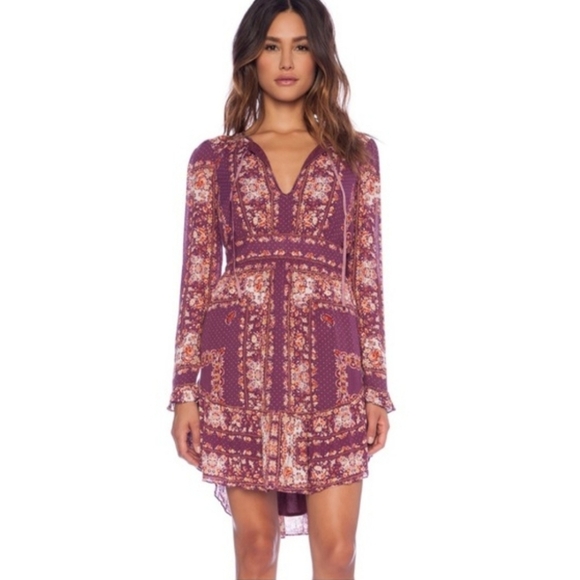 Free People Boho Flowy Floral Dress Size Small - Picture 1 of 10